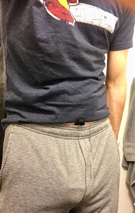 Grey Sweatpants Bulge Unemxabad
