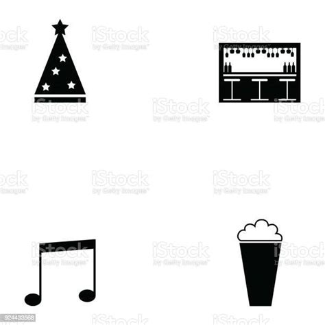 Nightclub Icon Set Stock Illustration Download Image Now