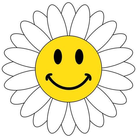 Smiley Face Flower Clipart Clip Art Library
