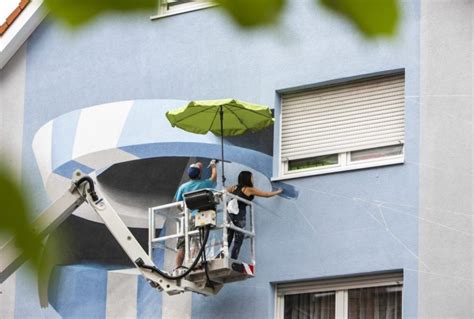 Anamorphic Street Art New Abstract Murals By Peeta Pop