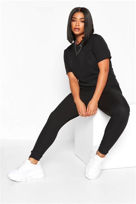 Rib T Shirt Legging Co Ord Best Cheap Loungewear Sets From Boohoo