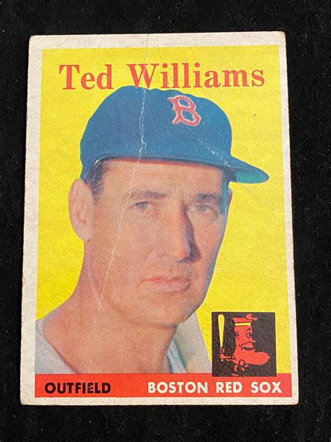 Luke appling (94.0% in 1964), 3. Lot - (G) 1958 Topps Ted Williams #1 Baseball Card - Boston Red Sox - HOG