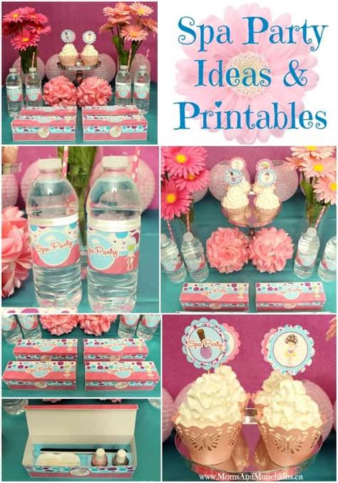 Spa Day Party Kids Spa Party Pamper Party 13th Birthday Parties