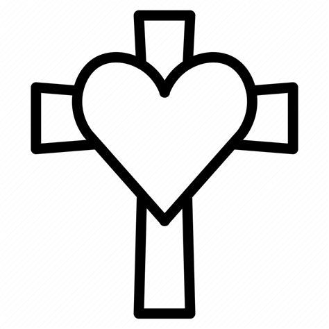 Christ Cross Heart Jesus Love True Wedding Icon Download On