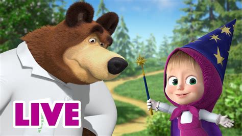 🔴 Live Stream 🎬 Masha And The Bear 👩‍🔬🧪 Science Vs Magic 🔮🧙‍♀️ Youtube