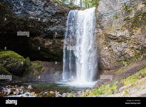 Moul Falls Is A Waterfall On Grouse Creek In Wells Gray Provincial Park