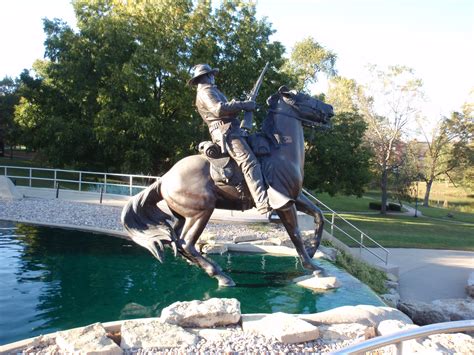 Picture Taken At Fort Leavenworth Kansas This Monument To The Buffalo