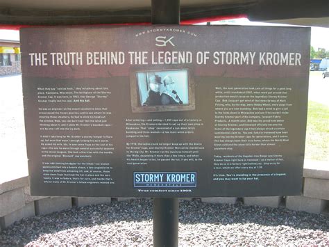 Legend Of Stormy Kromer Sign Ironwood Michigan Jimmy Emerson Dvm