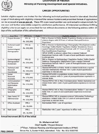 Ministry Of Planning Development And Special Initiatives Islamabad New