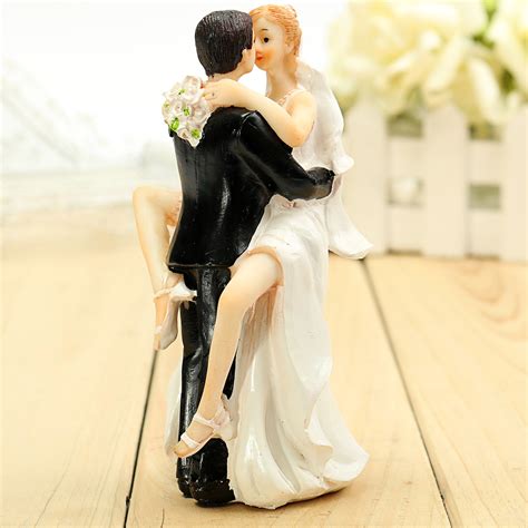 Bride Groom Resin Wedding Cake Topper Couple Figurine