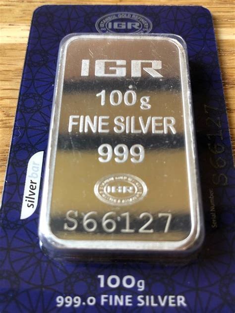 100 Gram Silver 999 Igr Sealcertificate Catawiki