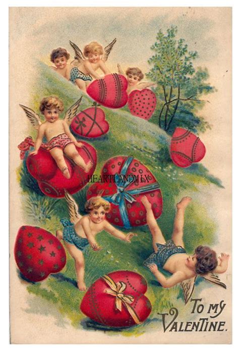 Vintage Victorian Valentine Image Instant Download Printable To My