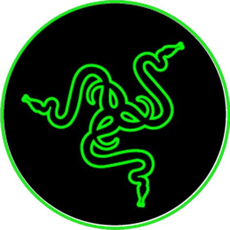 A Neon Green Snake In A Black Circle