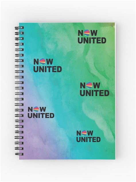 Now United Water Colors Spiral Notebook By Mixednichos Redbubble