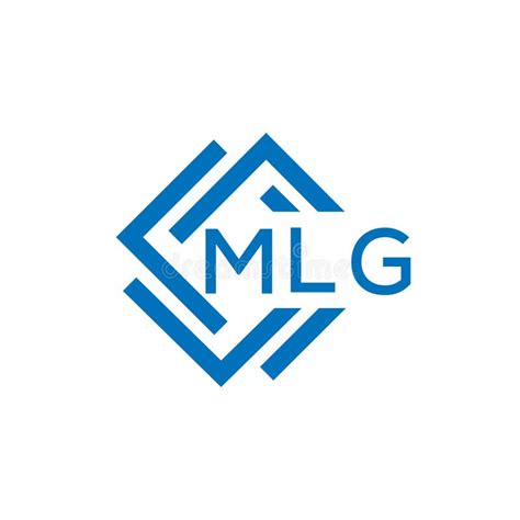 Mlg Letter Logo Design On White Background Mlg Creative Circle Letter