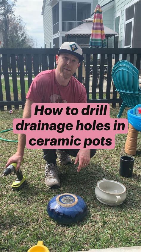 How To Drill Drainage Holes In Ceramic Pots Container Gardening
