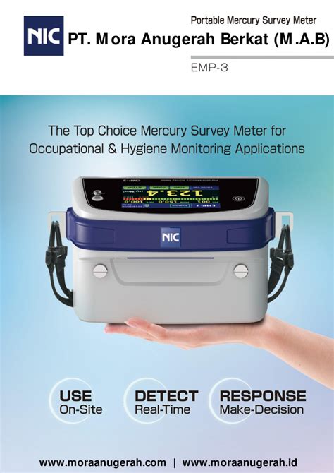 Portable Mercury Survey Meter Emp3 Pt Mora Anugerah Berkat