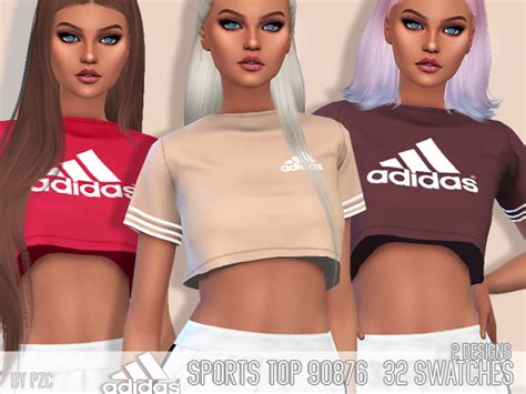 The Sims Resource Adidas Sports Top 90876 Mesh Required