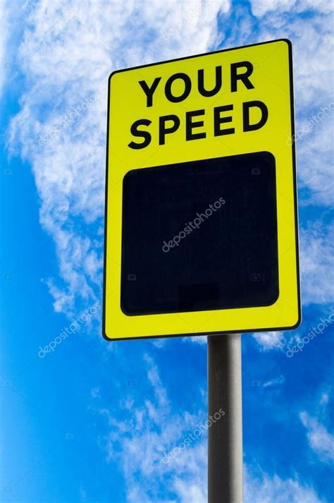 Your Speed Traffic Sign Against Blue Sky — Stock Photo © Ronniechua