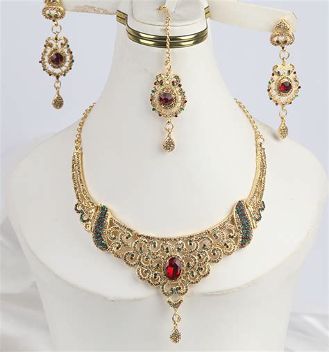 Beautiful Jewelry Set Necklace Earrings Matha Patti Ps 288 Online