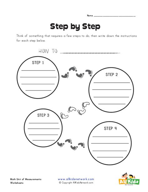 Step By Step Graphic Organizer