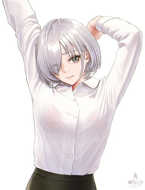 Anime Girl With Side Bangs