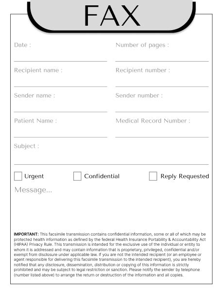 Download Our Free Hipaa Rehabilitation Fax Cover Sheet For Secure