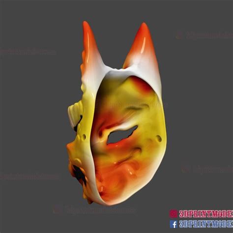 Download 3d Printing Models Japanese Kitsune Tailed Demon Fox Cosplay