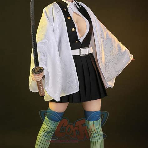 Cosfun Demon Slayer Kimetsu No Yaiba Mitsuri Kanroji Cosplay Costume