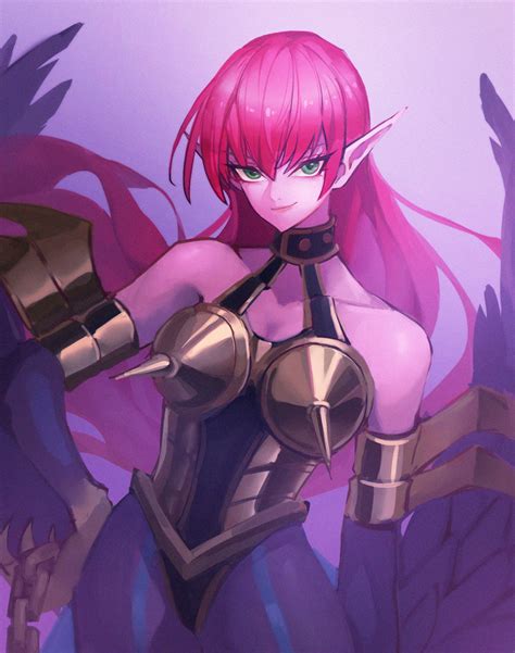 Cyber Harpie Lady Harpie Lady Yu Gi Oh Commentary Request Highres 1girl Armor Bare