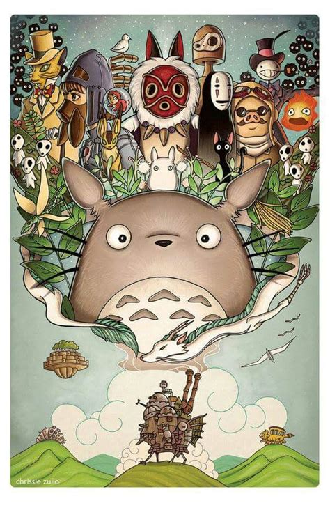 Totoro Y Sus Amigos Studio Ghibli Art Studio Ghibli Movies Ghibli Art