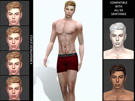 The Sims Resource Male Skin N1 Overlay