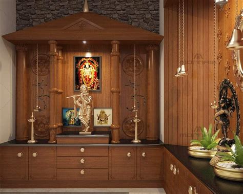 Kerala Style Pooja Room Interior Design Crossstitchviewers