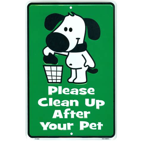 Buy Tags America No Pooping Dog Signs For Yard Please Clean Up After