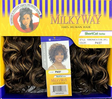 milkyway 100 human hair short cut series veronica curl 3pcs ebay
