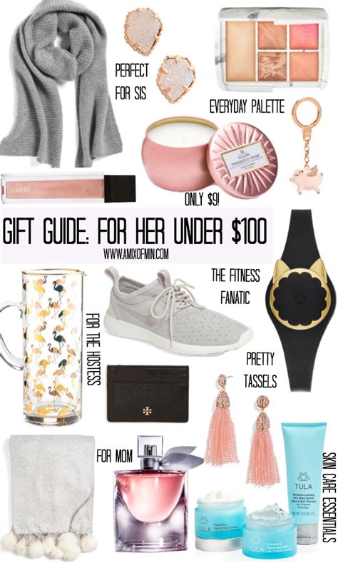 We've got the latest women's fashion trends for $100 or less. Gift Guide: For Her Under $100 - A Mix of Min