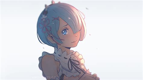 Wallpaper Short Hair Reːzero Kara Hajimeru Isekai Seikatsu Tears Rem