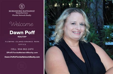 Berkshire Hathaway Homeservices Florida Network Realty Welcomes Dawn Poff Real Estate Jacksonville