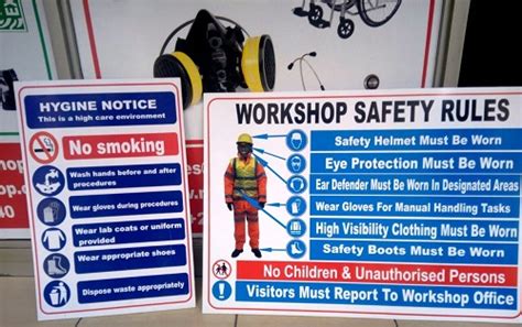 General safety rules should be explained, distributed. A3 SIZE WORKSHOP SAFETY SIGNAGE | Nairobi Safety Shop