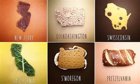 Foodiggity Re Imagines 50 States As Food With Punny Names Daily Mail Online
