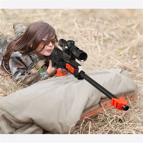Sniper Rifle Realistic Airsoft Air Guns Children Cool Soft Bullet