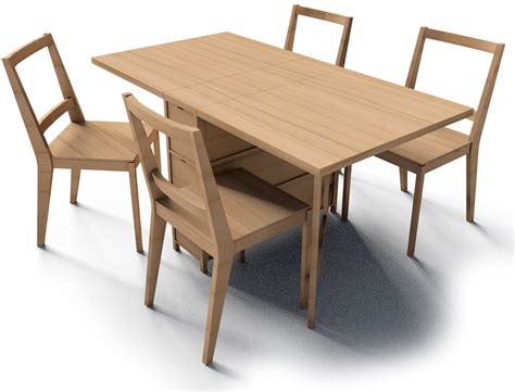 East west furniture dublin 5 piece drop leaf dining table set with boston wooden seat chairs. CAD and BIM object - Gateleg Table and Bertil Chairs - IKEA