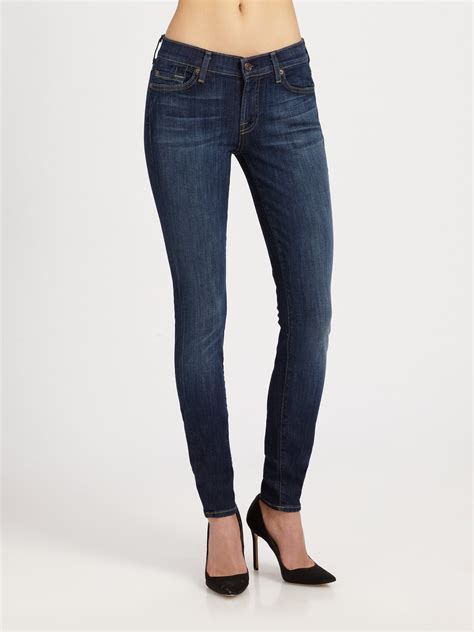 Lyst For All Mankind The Skinny Nouveau New York Jeans In Blue