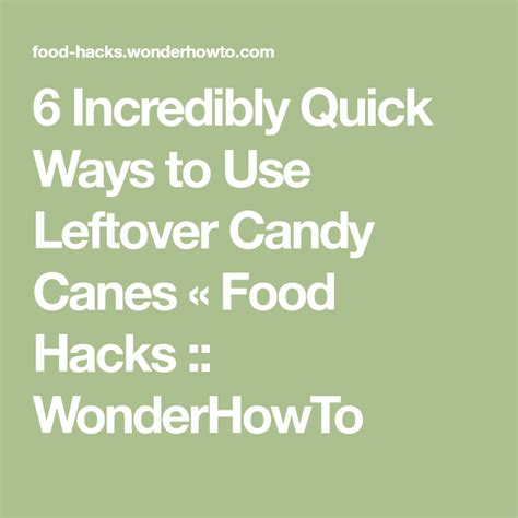 6 Incredibly Quick Ways To Use Leftover Candy Canes Leftover Candy Candy Cane Canes Food