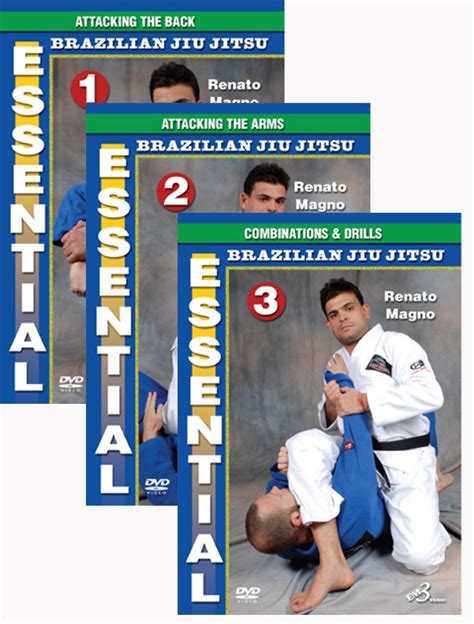 Essential Jiu Jitsu 3 Dvd Set By Renato Magno Budovideos Inc