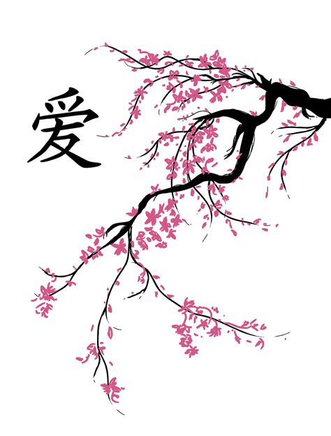 Cherry Blossom Drawings Clipart Best