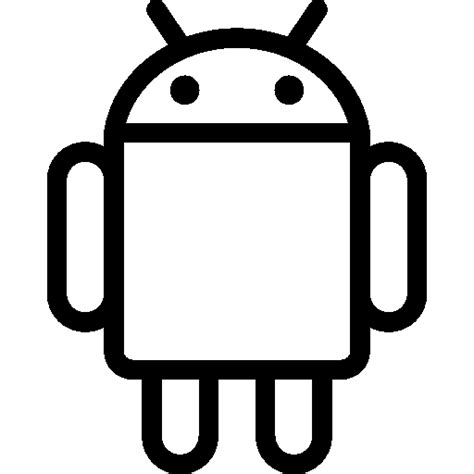 Android Icon Black