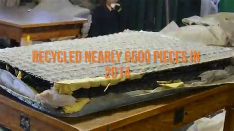 Technically, mattresses are recyclable — but not in your curbside bins. UTEC Mattress Recycling - YouTube