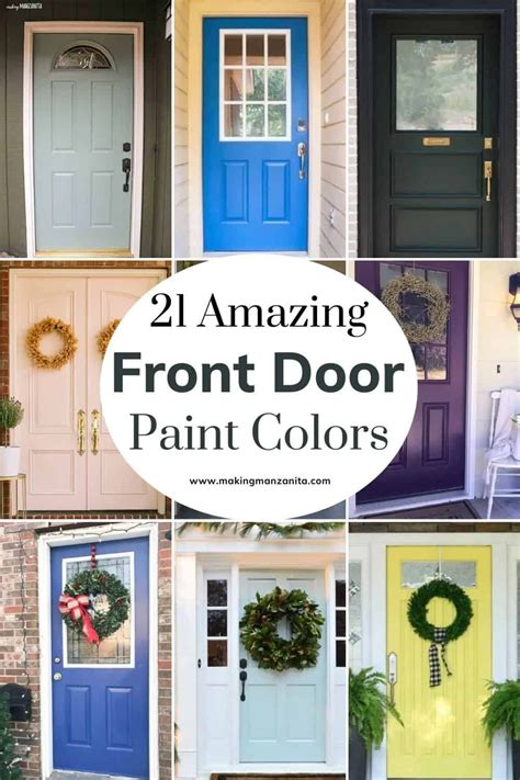 22 Front Door Paint Colors To Inspire You In 2022 Front Door Paint