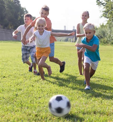 1105 Kids Playing Football Yard Stock Photos Free And Royalty Free